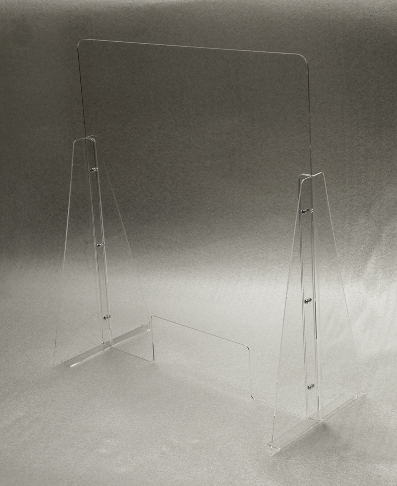 parafito di protezione in plexiglass trasparente per virus